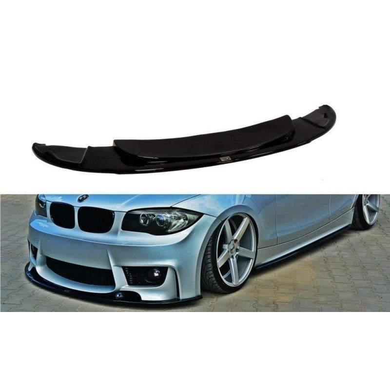 Splitter Delantero Deportivo Maxton Design BMW Serie 1 E87 M-Design Negro Brillante