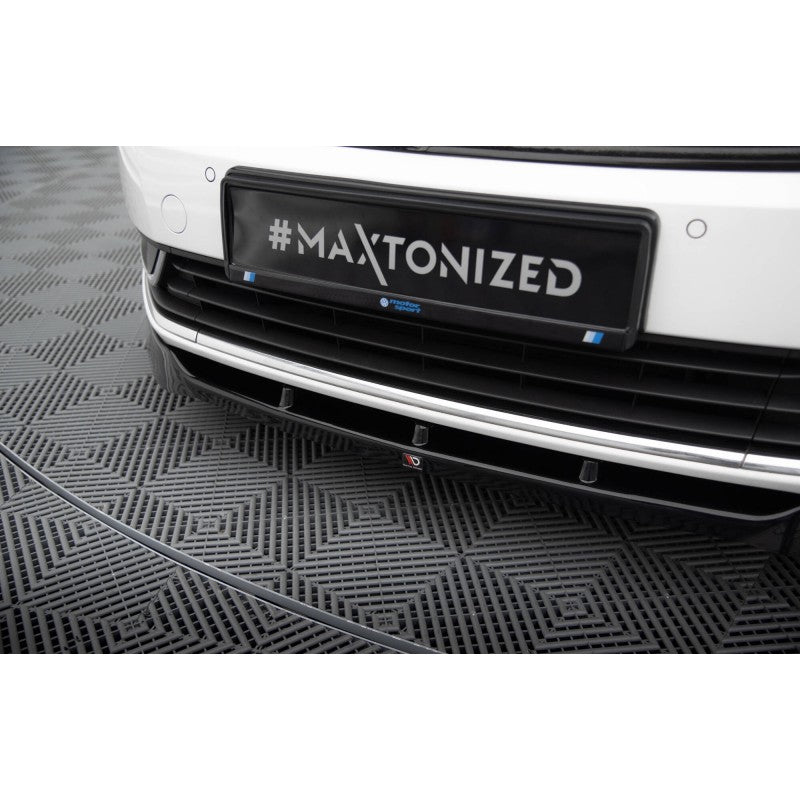 Splitter Delantero Maxton Design VW Passat B7 Deportivo Elegante Negro Brillante