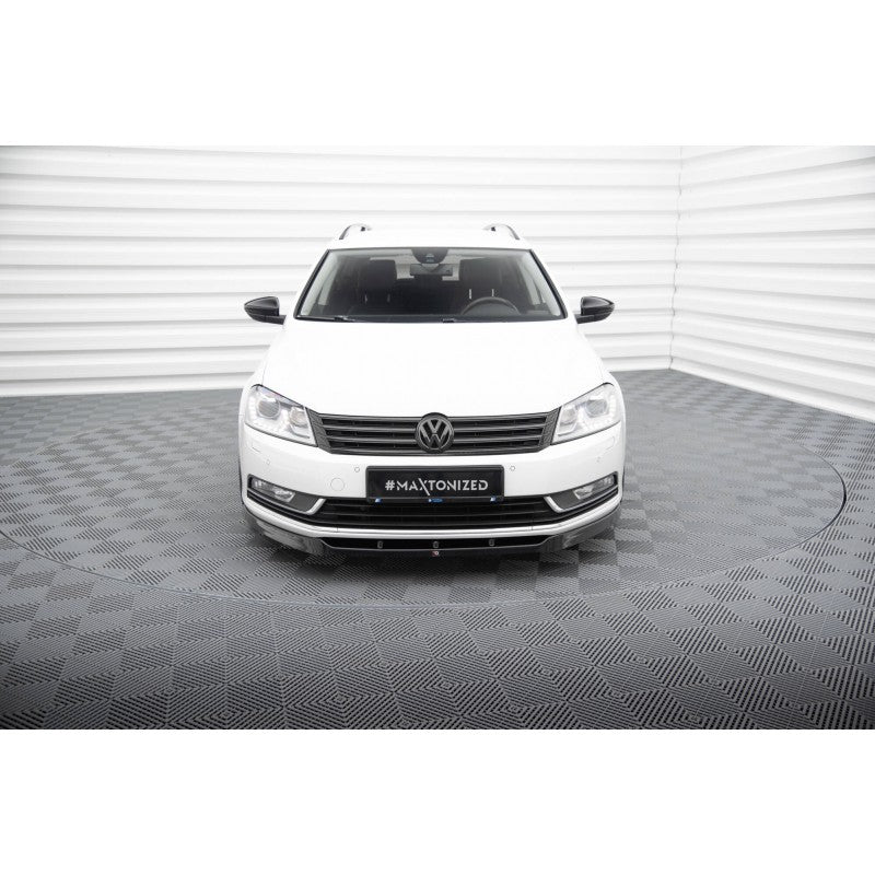 Splitter Delantero Maxton Design VW Passat B7 Deportivo Elegante Negro Brillante