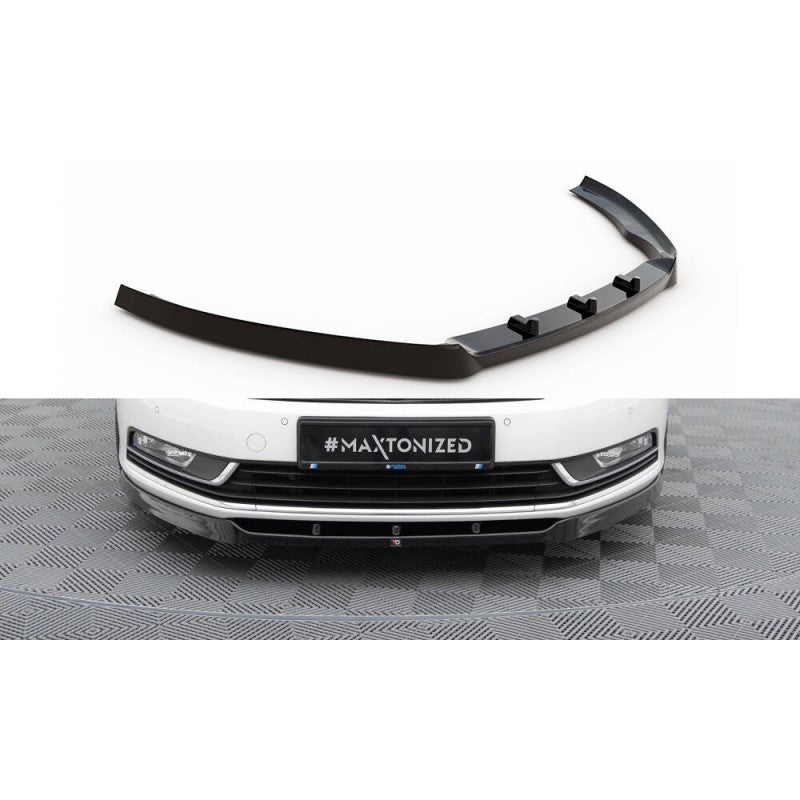 Splitter Delantero Maxton Design VW Passat B7 Deportivo Elegante Negro Brillante