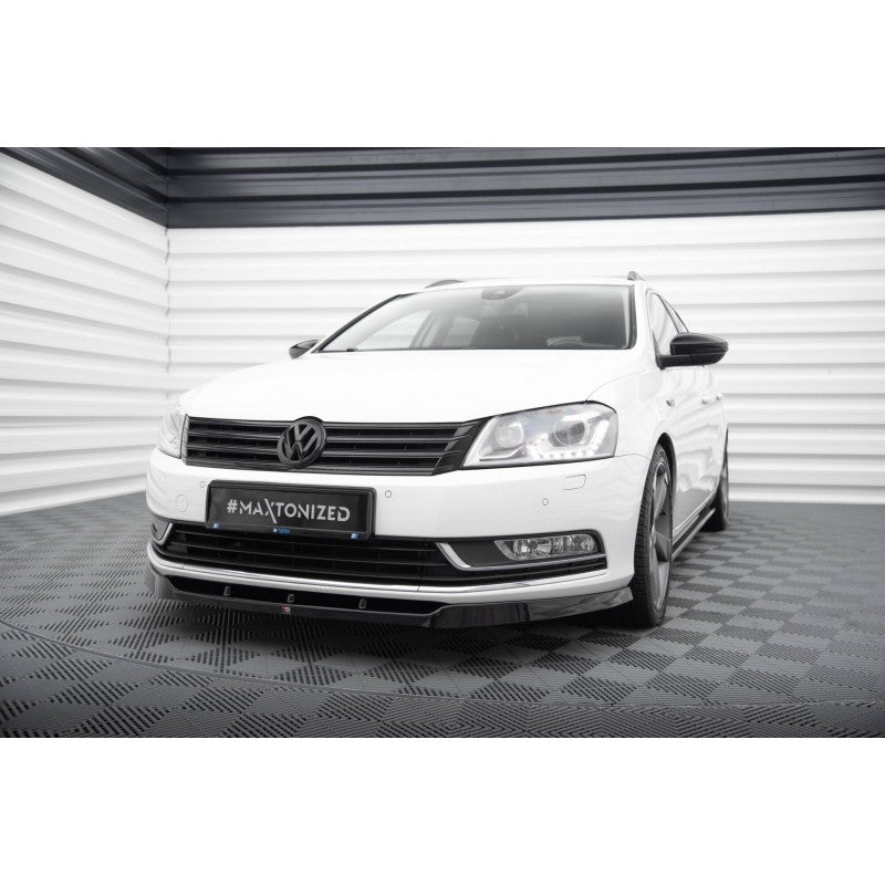 Splitter Delantero Maxton Design VW Passat B7 Deportivo Elegante Negro Brillante