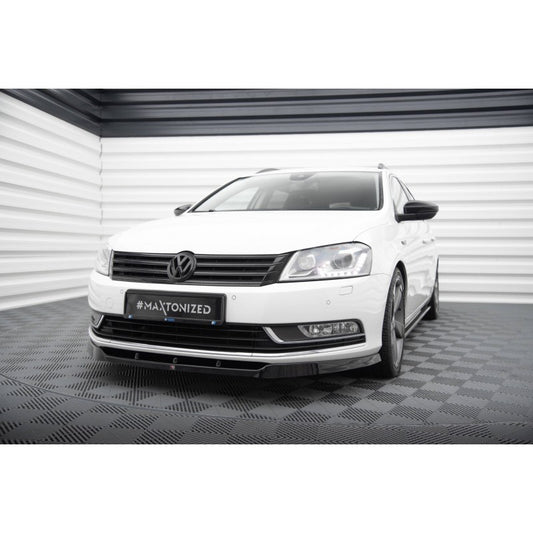 Splitter Delantero Maxton Design VW Passat B7 Deportivo Elegante Negro Brillante