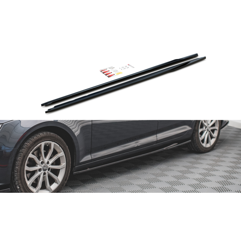 Taloneras Laterales Maxton Design para Audi A4 Avant B9 en Plástico ABS
