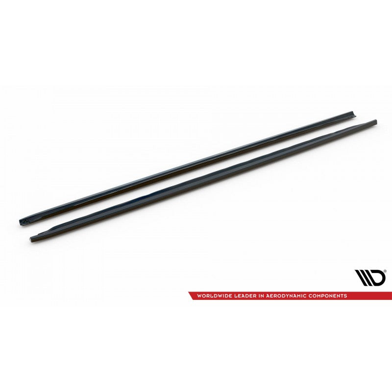 Taloneras Deportivas Maxton Design Audi A4 B9 FL Negro Brillante